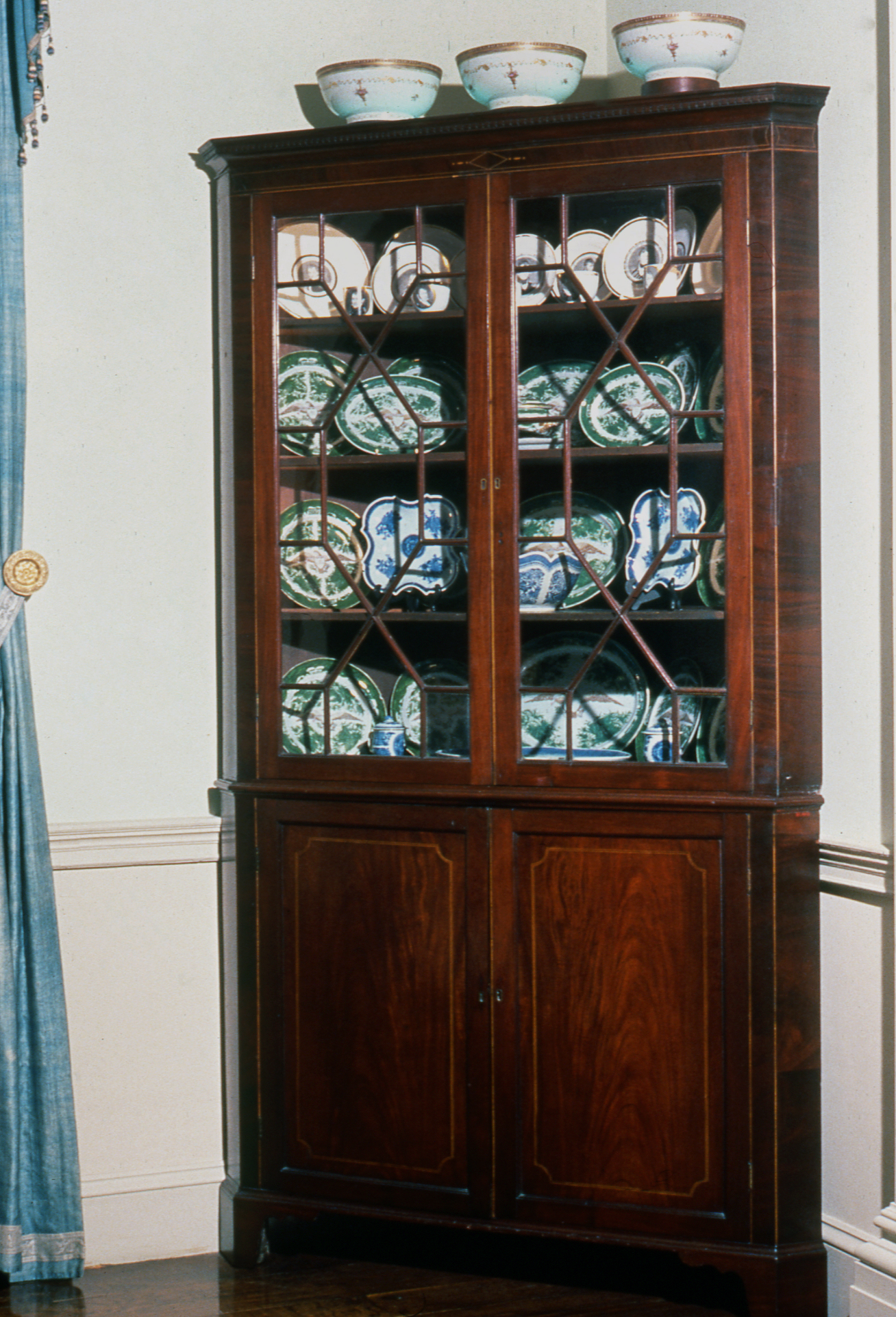 1957.1017 Cupboard, Corner cupboard