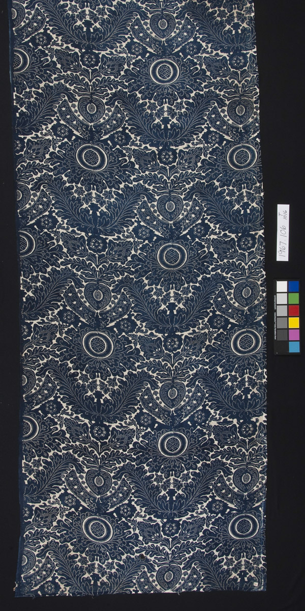 1967.0106.001 Textile, printed, detail 1