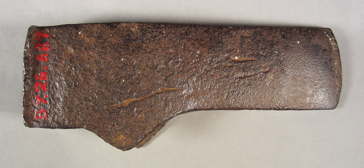 1957.0026.687 Mortising axe head, side 1