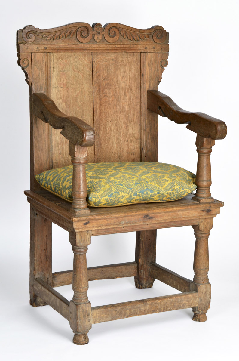 1953.0104 Chair, 1989.0547 Cushion, view 1