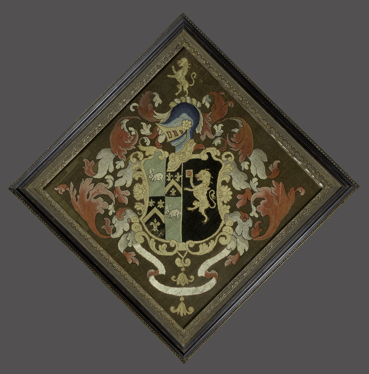 1953.0171.001 A, B Coat of Arms and Frame