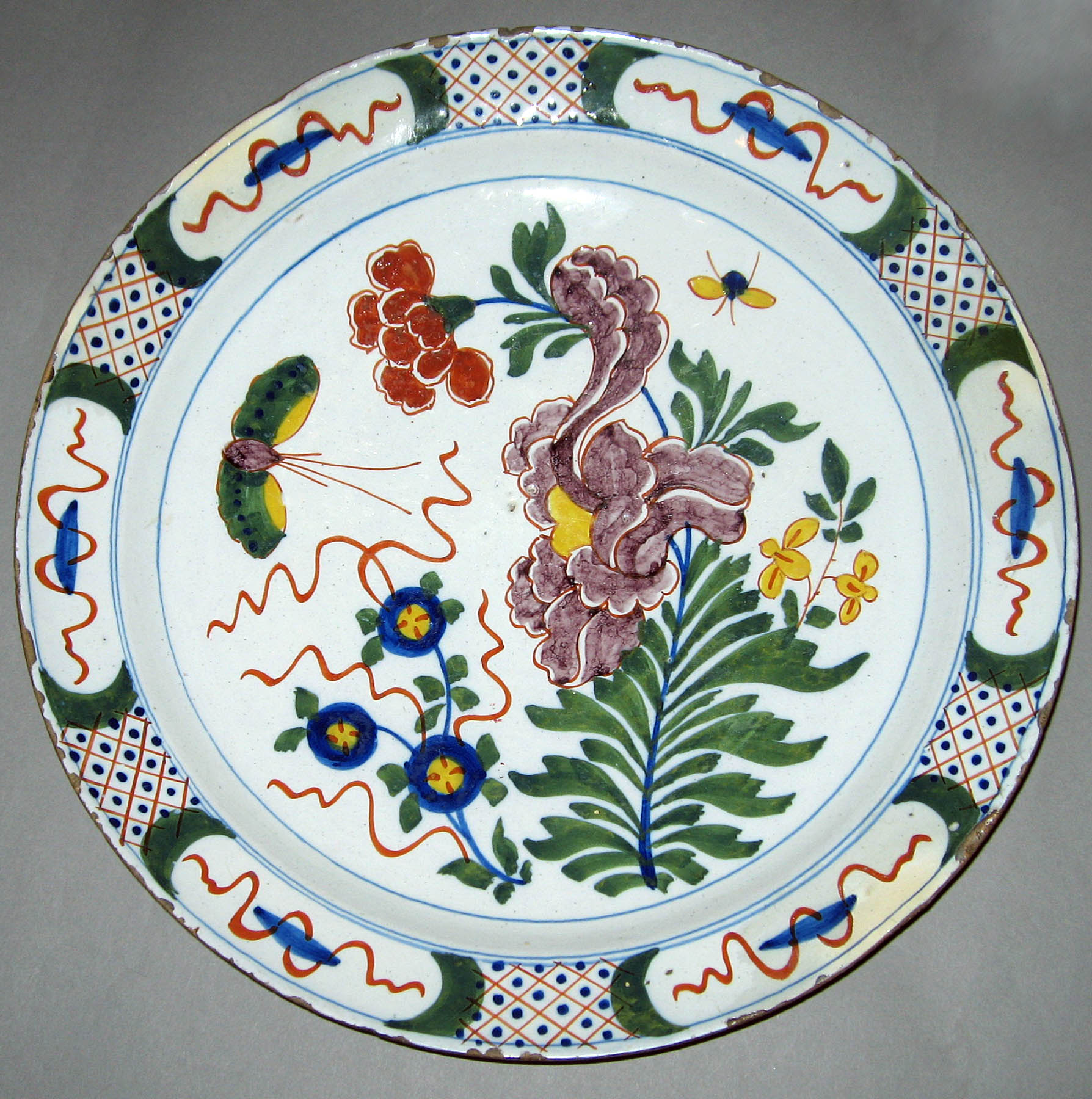 1956.0538 Delftware plate