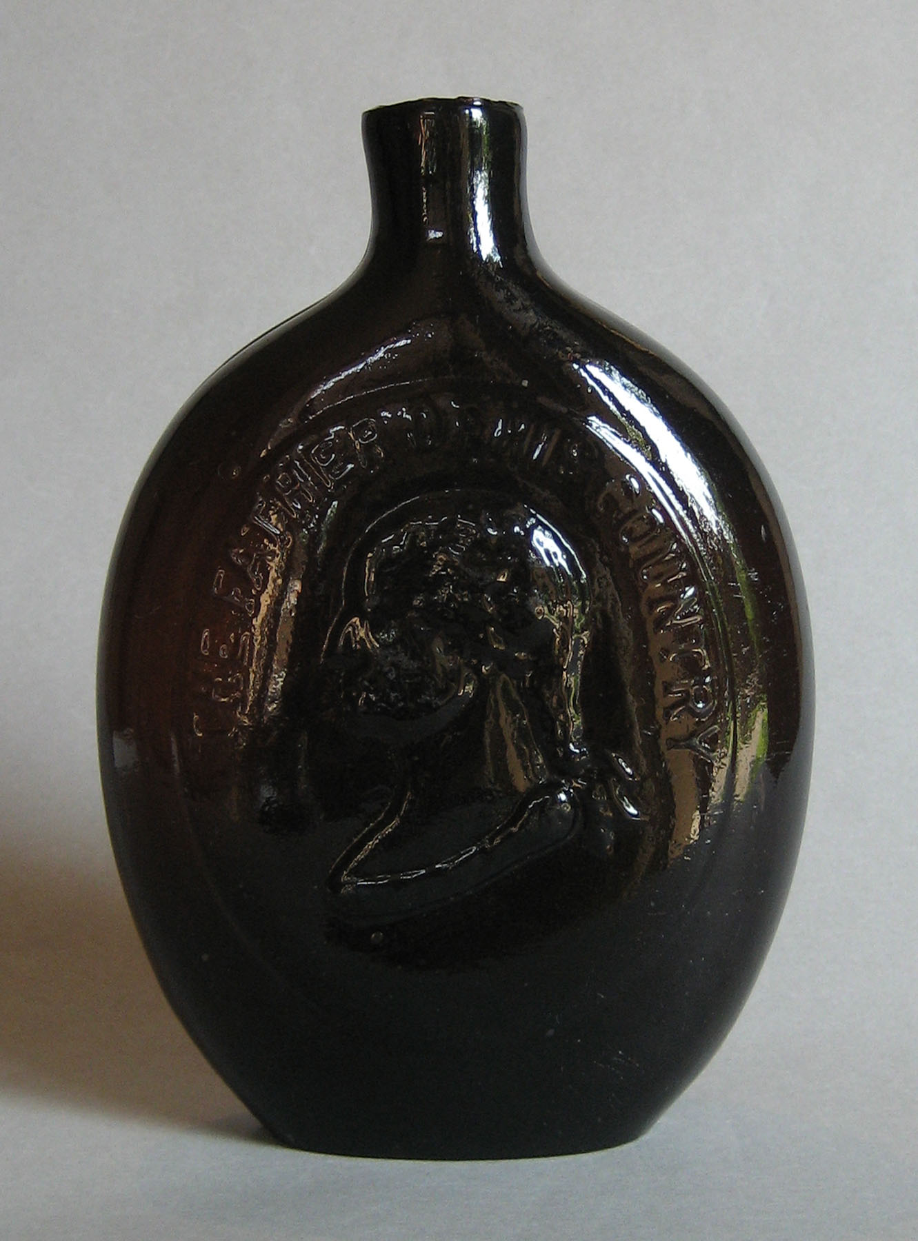1973.0402.001 (side 1) Glass Flask