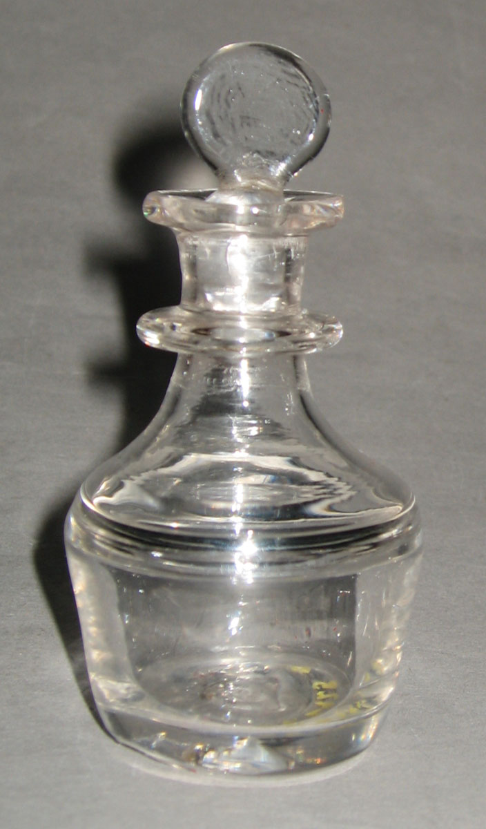 1958.2925 A, B Lead glass toy decanter