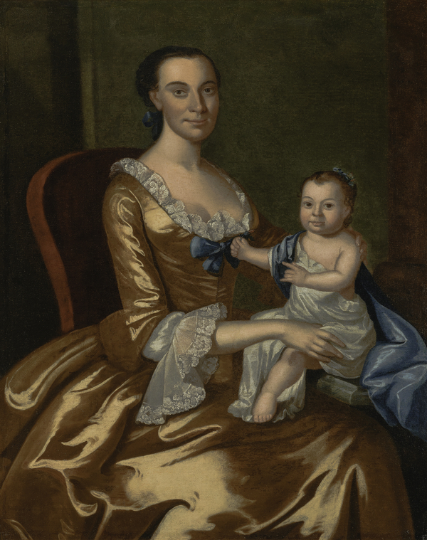 2023.0007.001 A Portrait, Ann Clay and Daughter Mary, overall