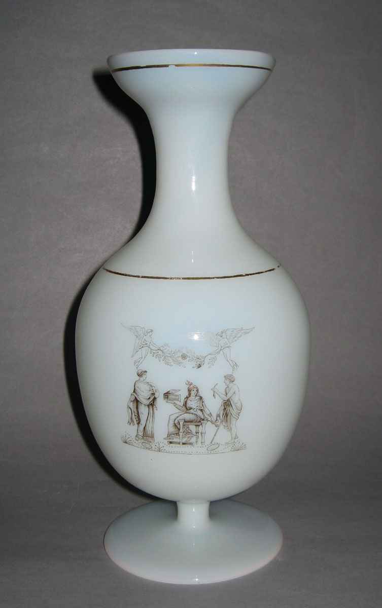 1959.1379 White glass vase