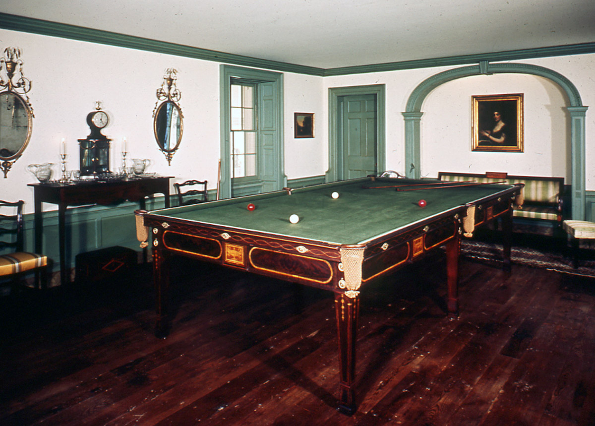 1958.0058 Billiard table (room view)