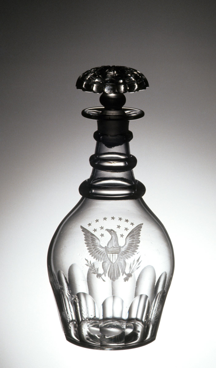 1959.3064 A, B Glass decanter