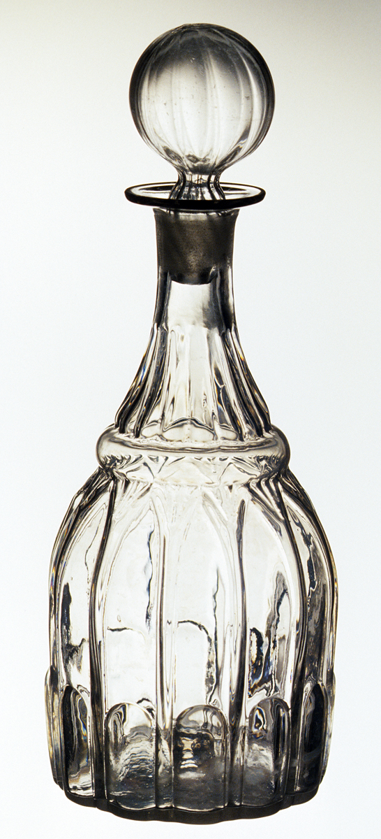 1973.0461 A, B Glass decanter