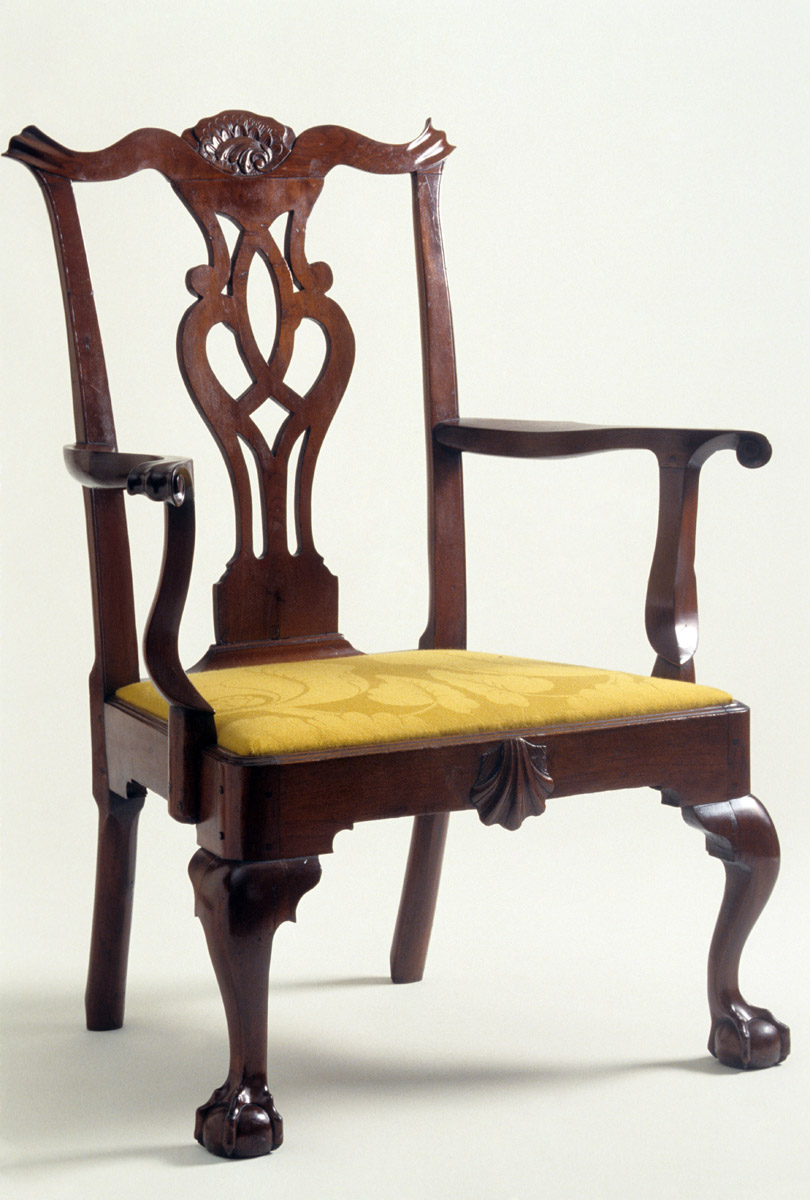 1957.0531 armchair with 1984.0638.003 slip seat, view 1