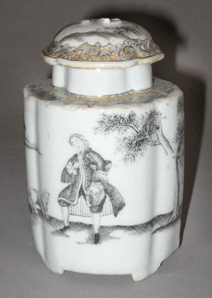 1956.0038.004 A, B Porcelain tea canister