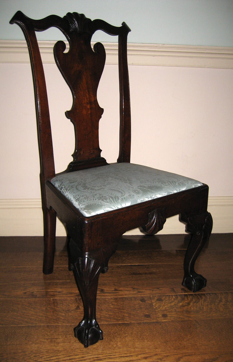 1958.1772 Chair with unnumbered slip seat view 1