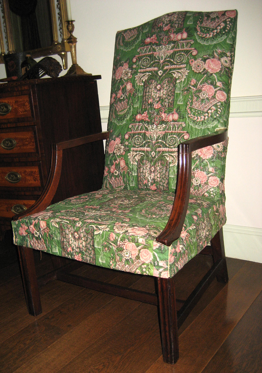 1957.0559 chair with 1969.5318 Slip cover view 1