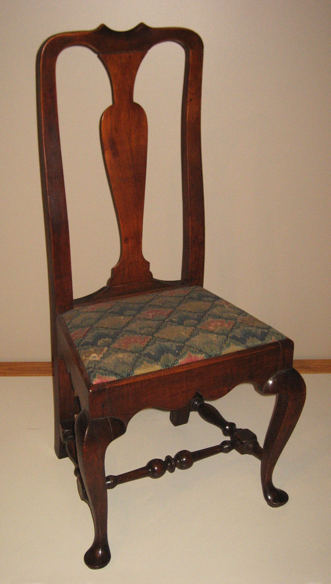 1958.2220 Chair, side chair with unnumbered slip seat view 1