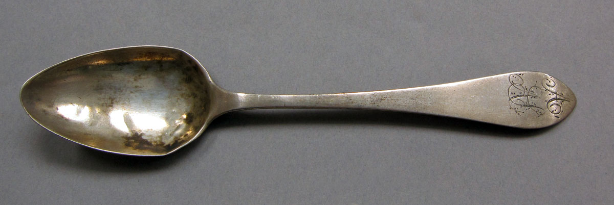 1962.0240.417 Silver spoon upper surface