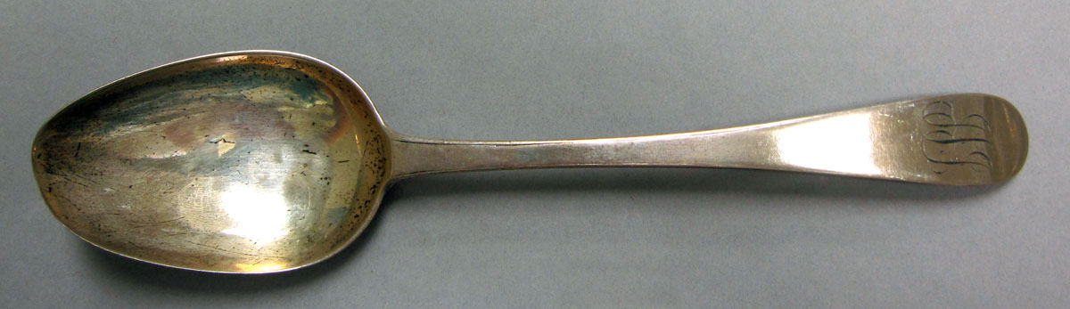 1965.3056 Silver spoon upper surface
