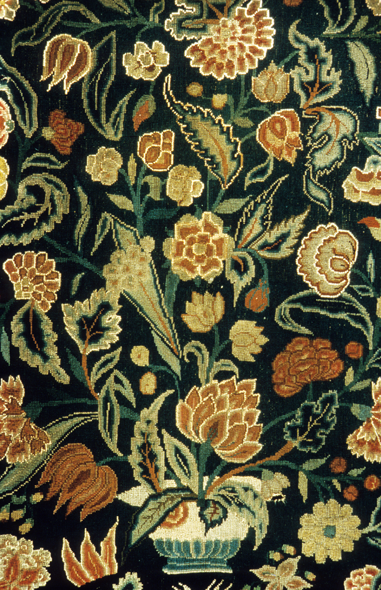 Textiles (Furnishing) - Embroidered upholstery cover