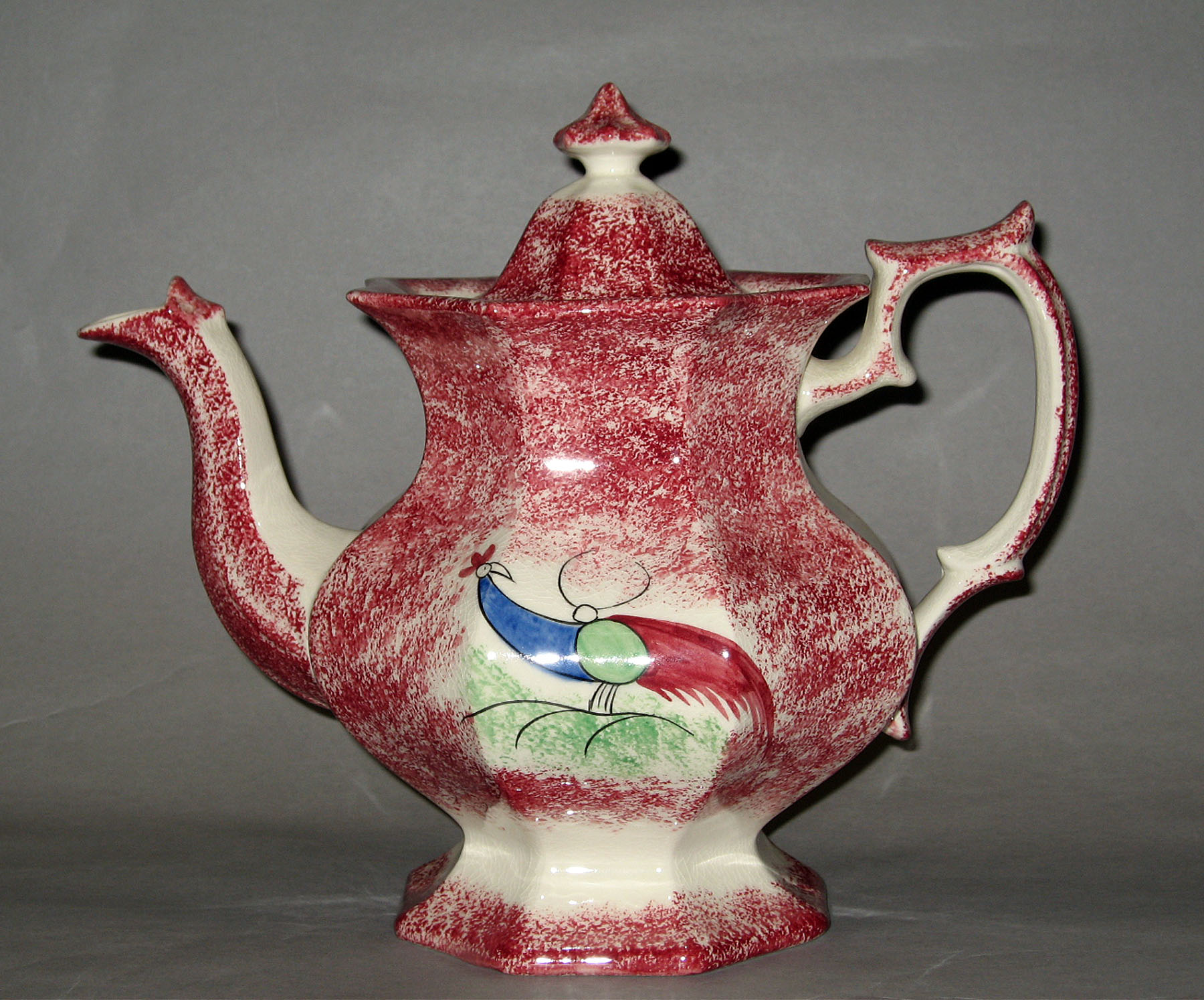 1962.0147 Spatterware teapot