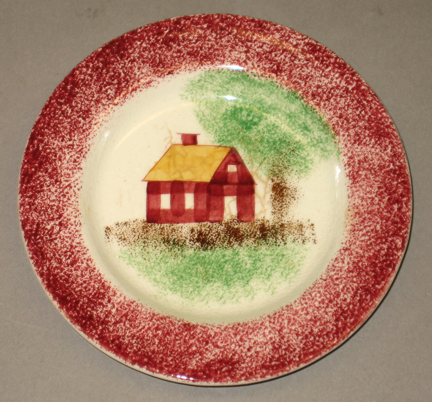 1954.0003.012 Spatterware plate