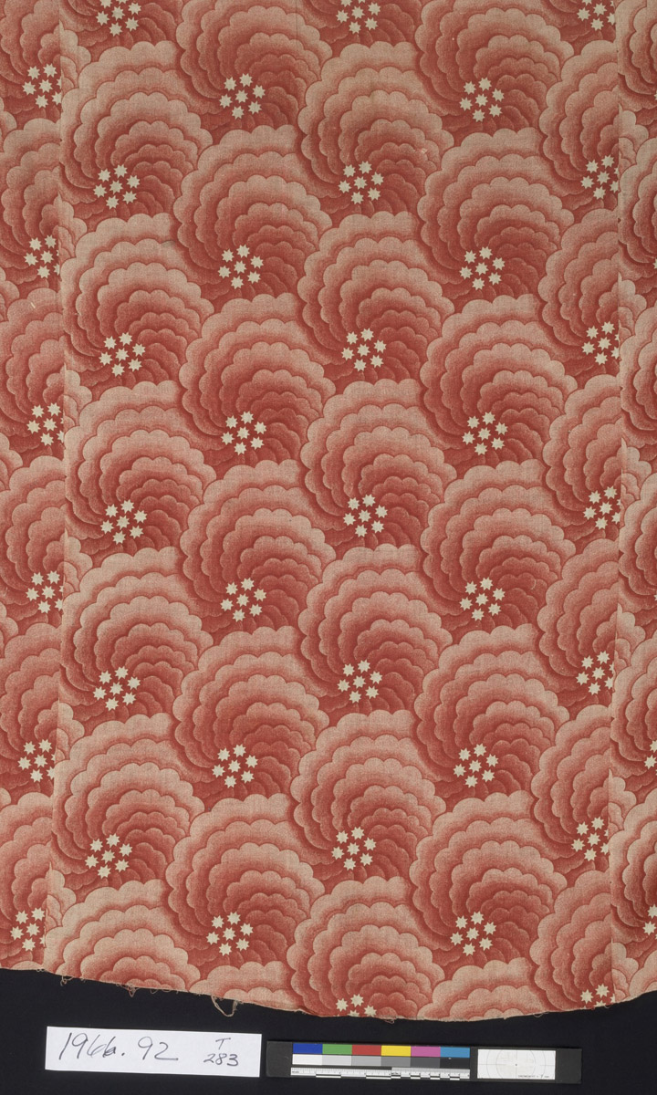 1966.0092 Textile, printed, detail 1