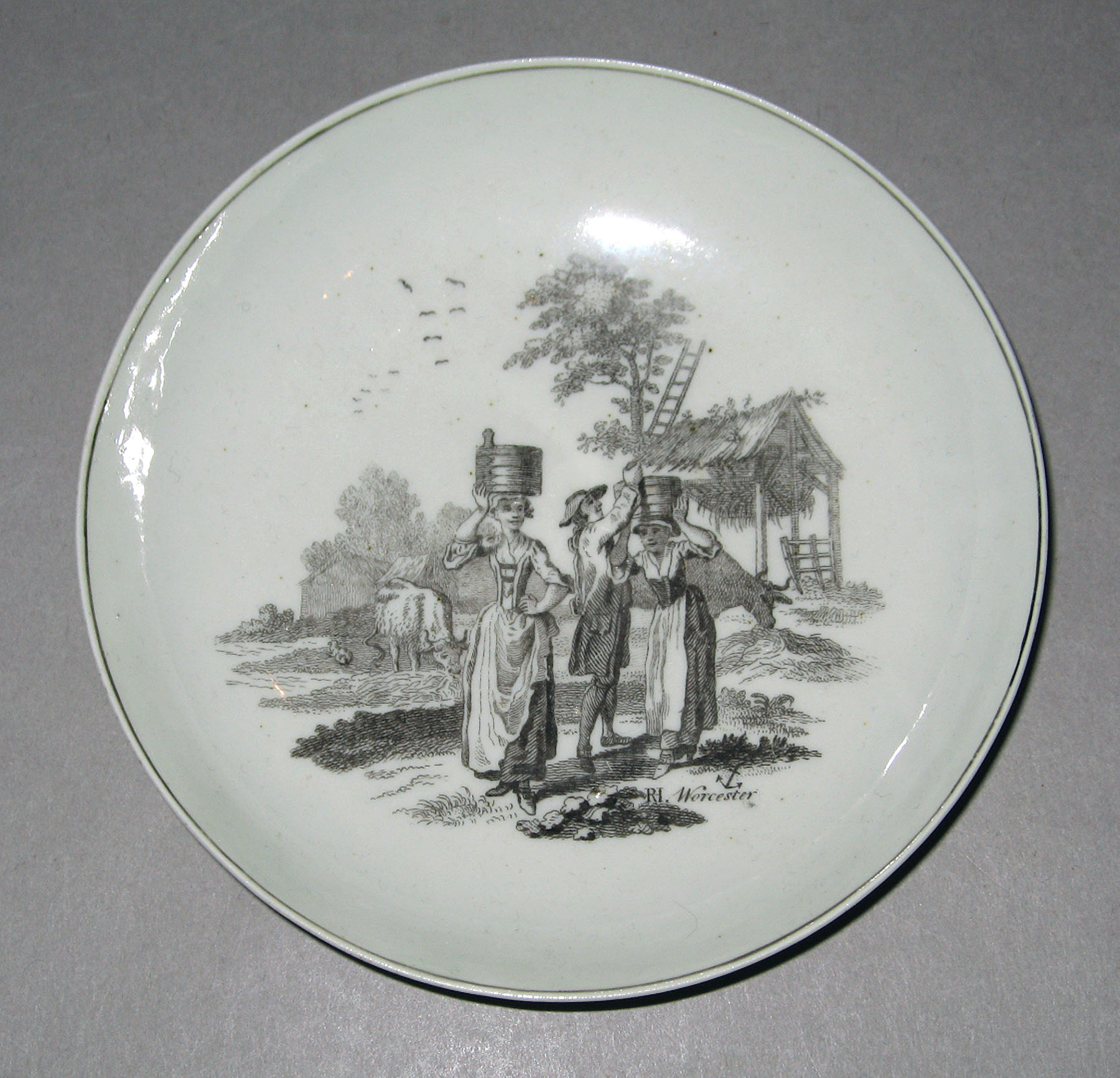 1958.0743 Soft-paste porcelain saucer