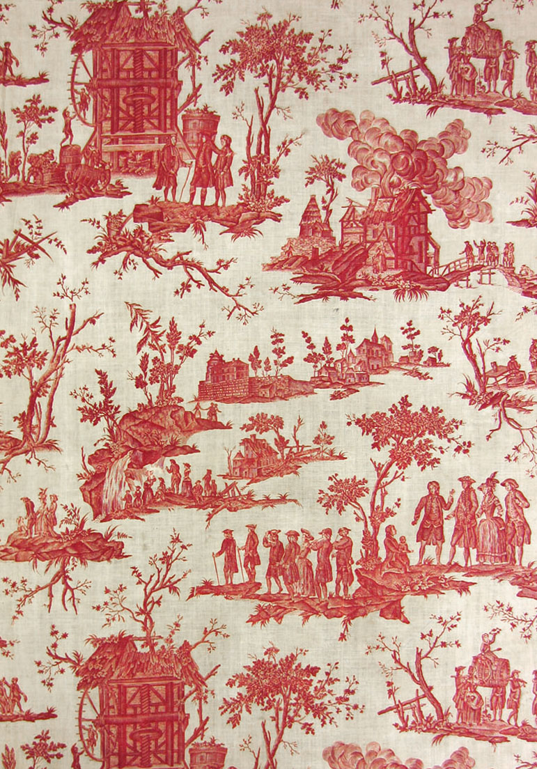 T141 textile, printed design repeat