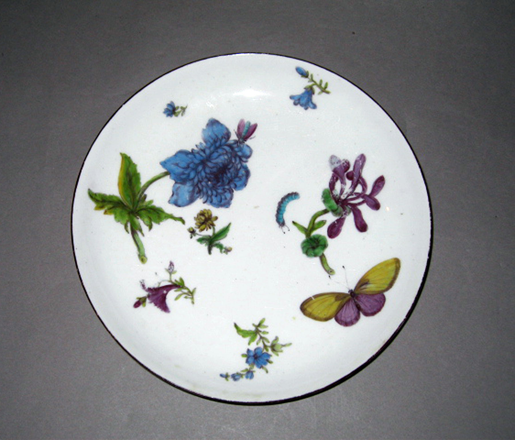 2003.0013.086 Chelsea porcelain botanical plate