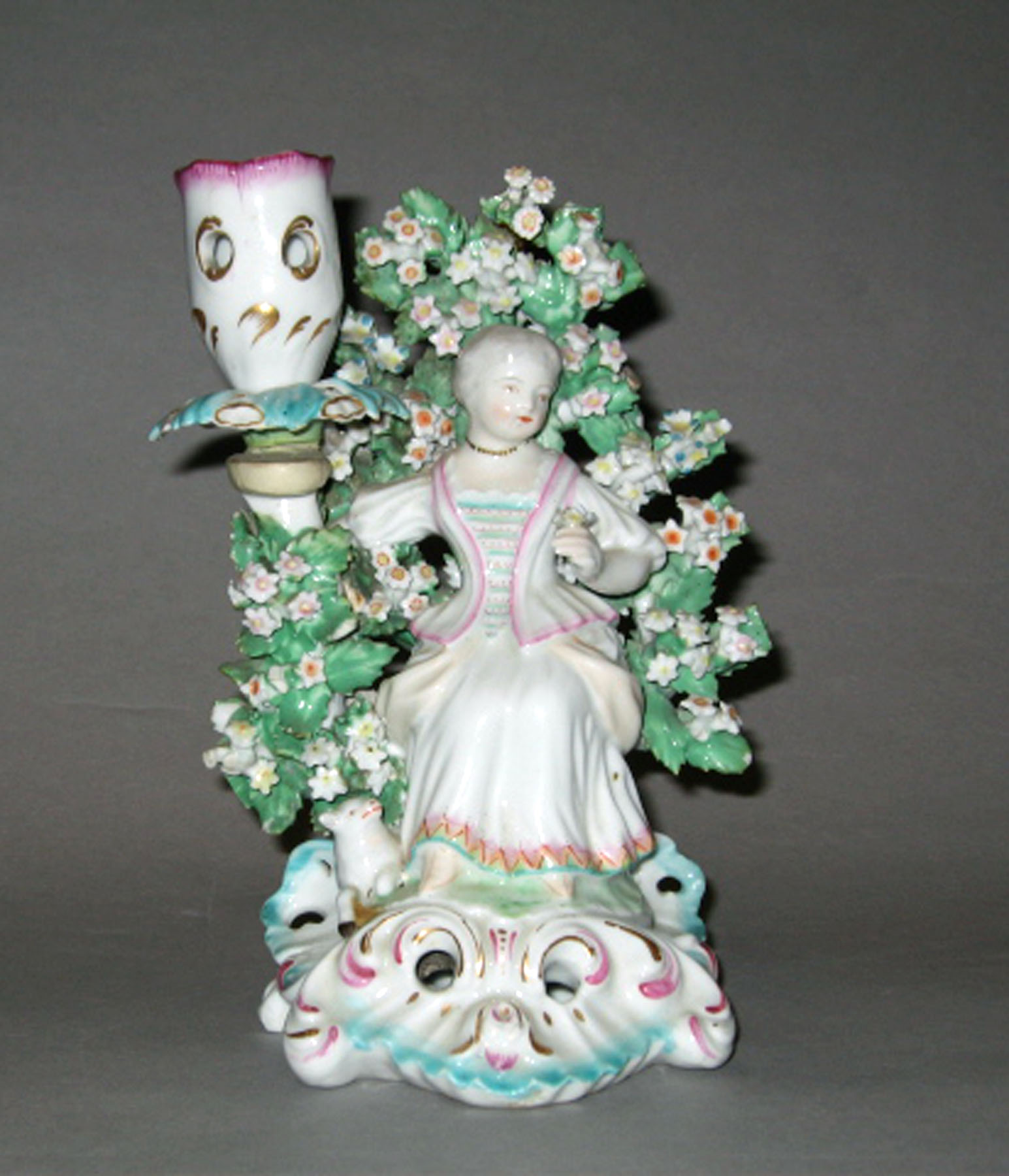 1970.1374.002 Porcelain candlestick figure