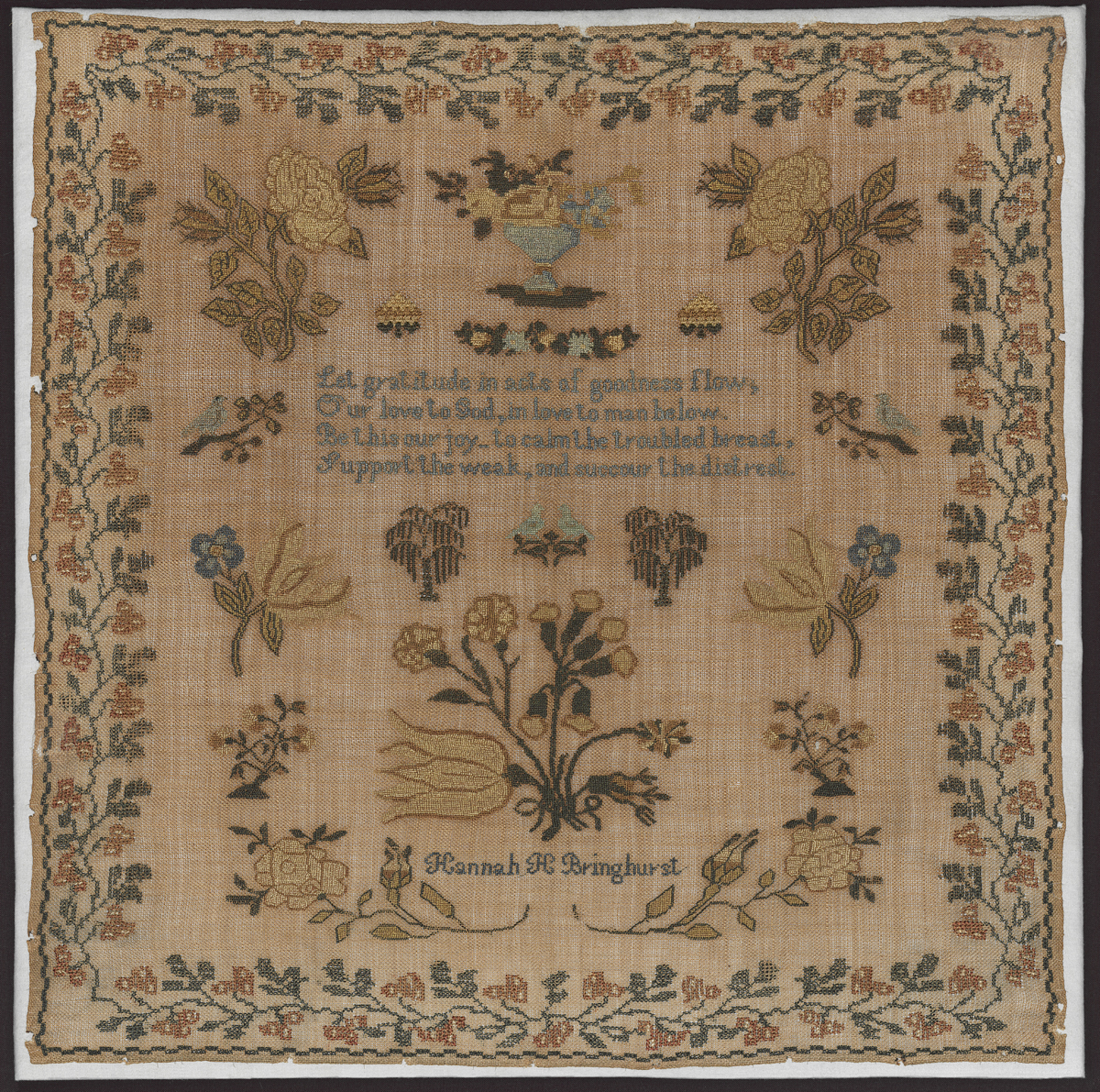 Textiles (Needlework) - Sampler