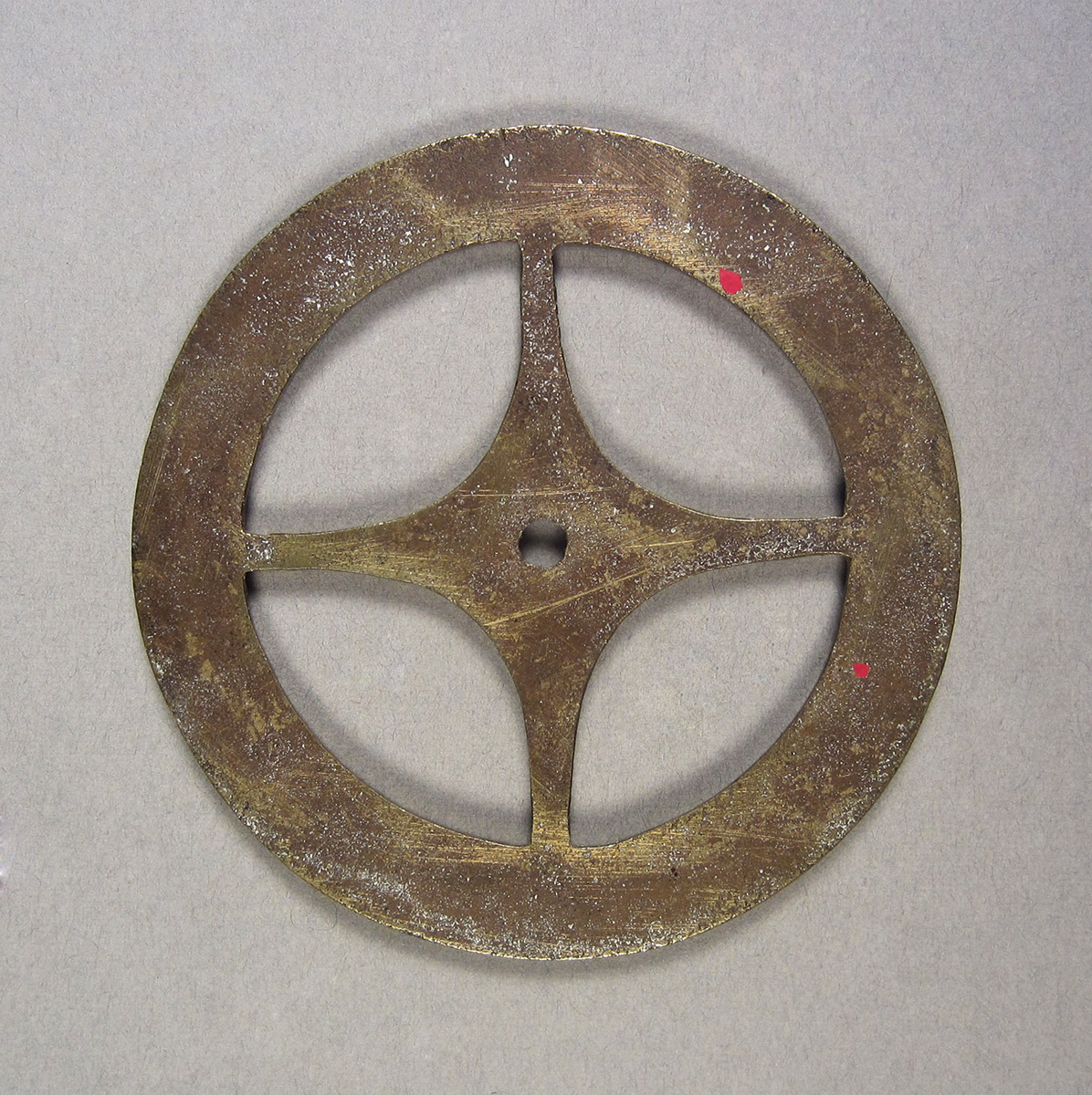 1957.0084.026, Clock wheel template, side 1