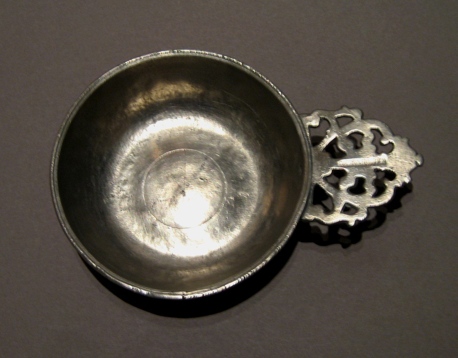 1958.0676 Pewter Porringer