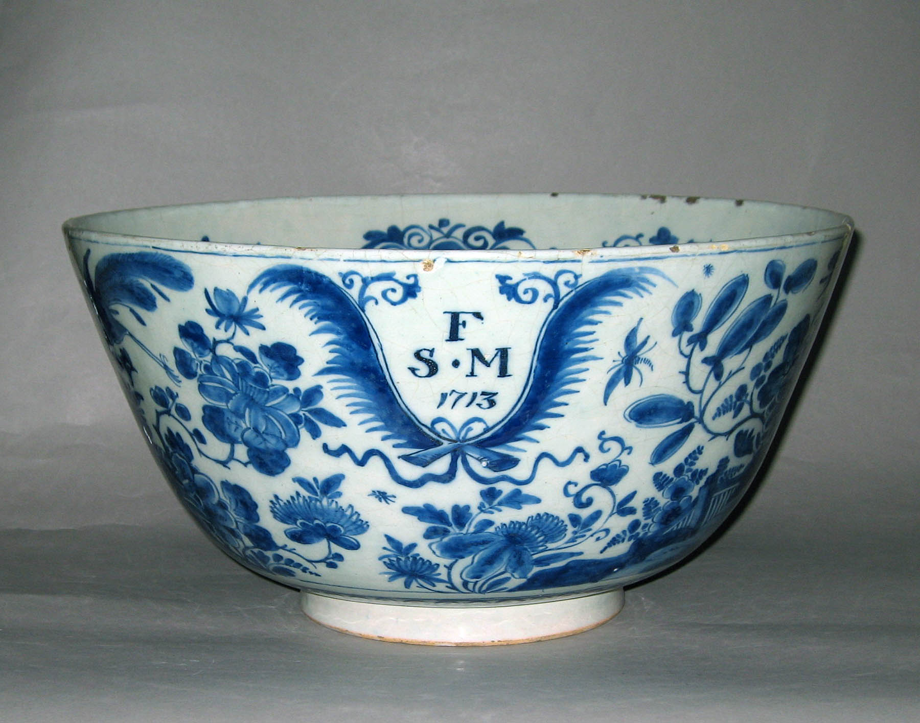 1955.0134 Delftware punch bowl