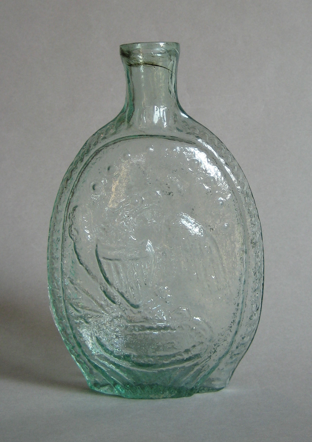1973.0411.001 (side 1) Glass Flask