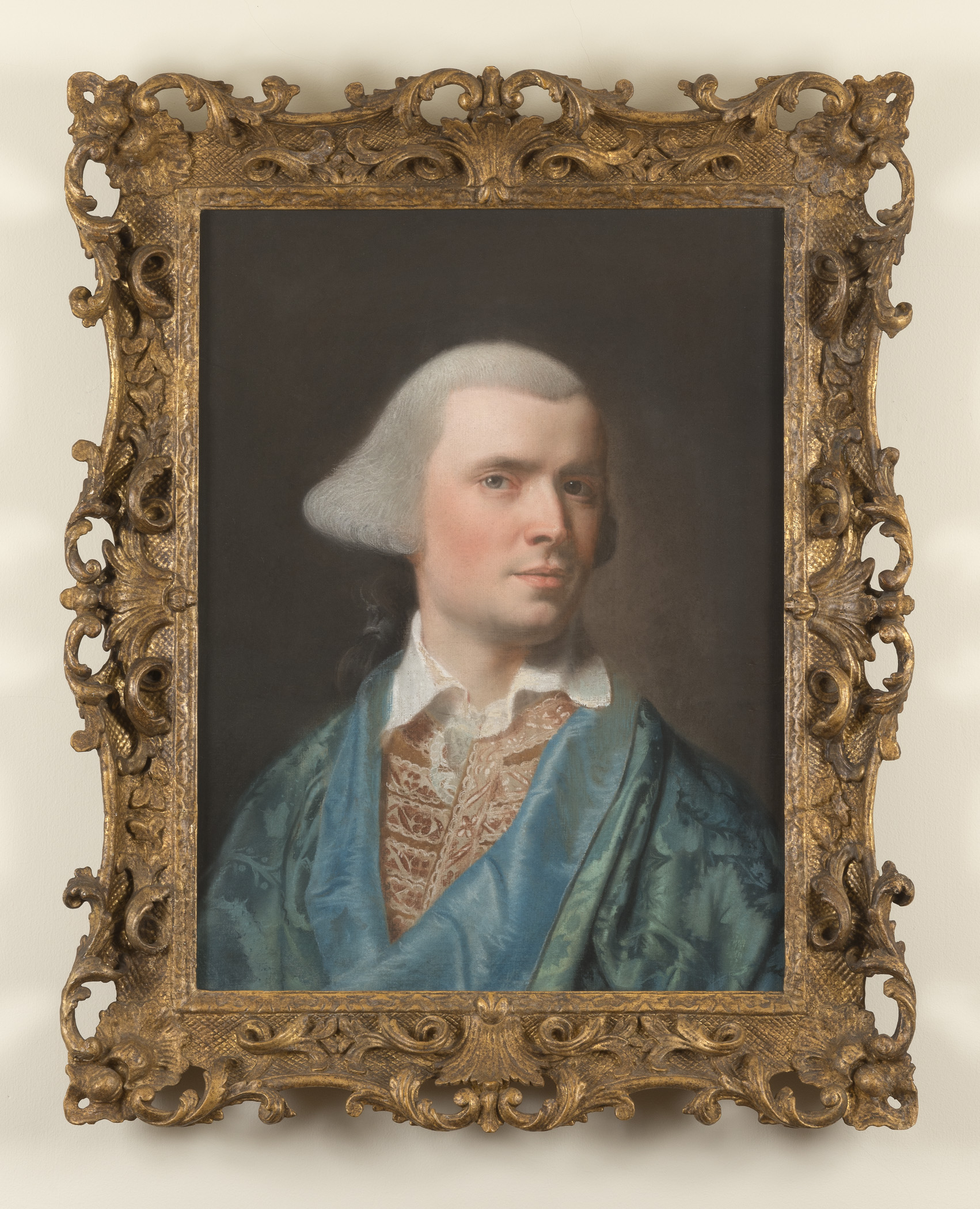 1957.1127 A Pastel, B Frame, view 1