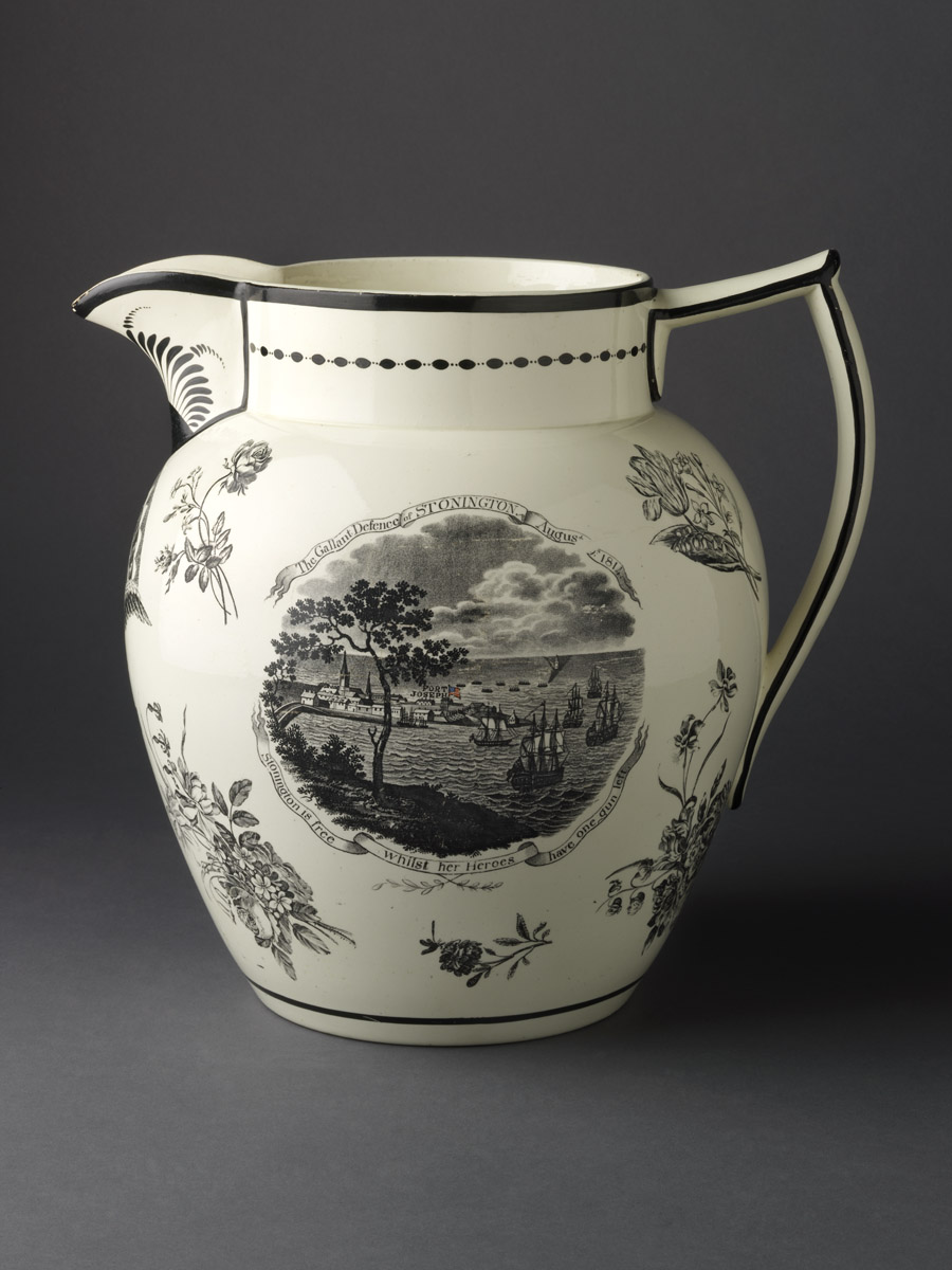 1964.1715 Creamware jug (view 3)