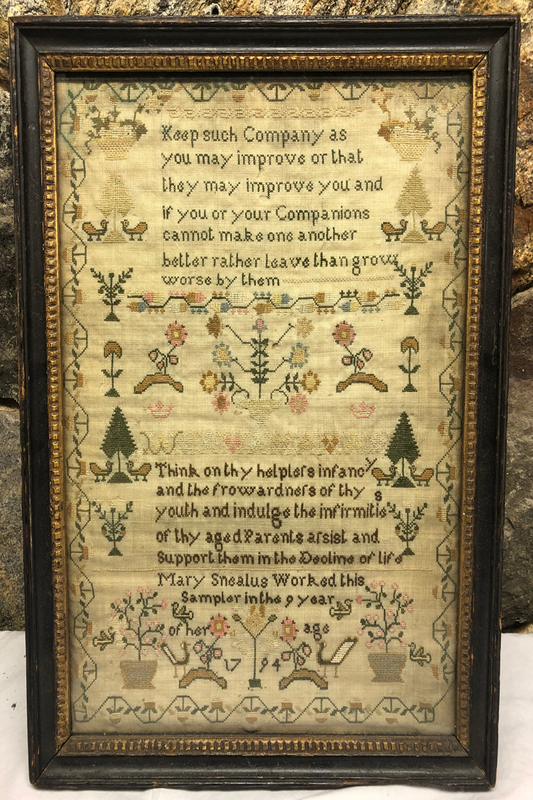 Textiles (Needlework) - Sampler