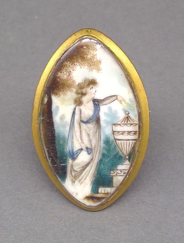 1981.0126 Brooch, Mourning brooch or pin, view 1