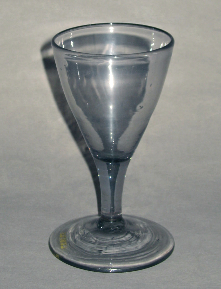 1957.0018.027 Nonlead glass wineglass