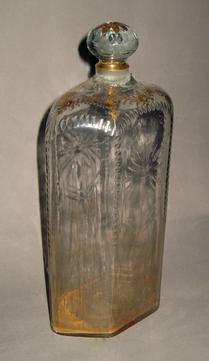 1957.0841 F, FF Glass case bottle and stopper