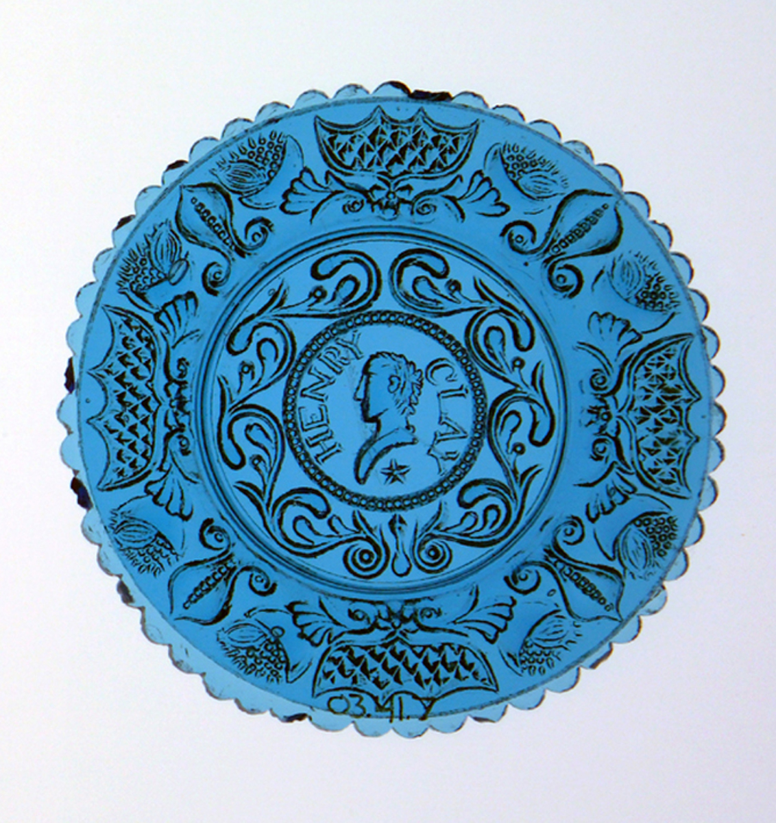 2003.0041.007 Henry Clay glass cup plate