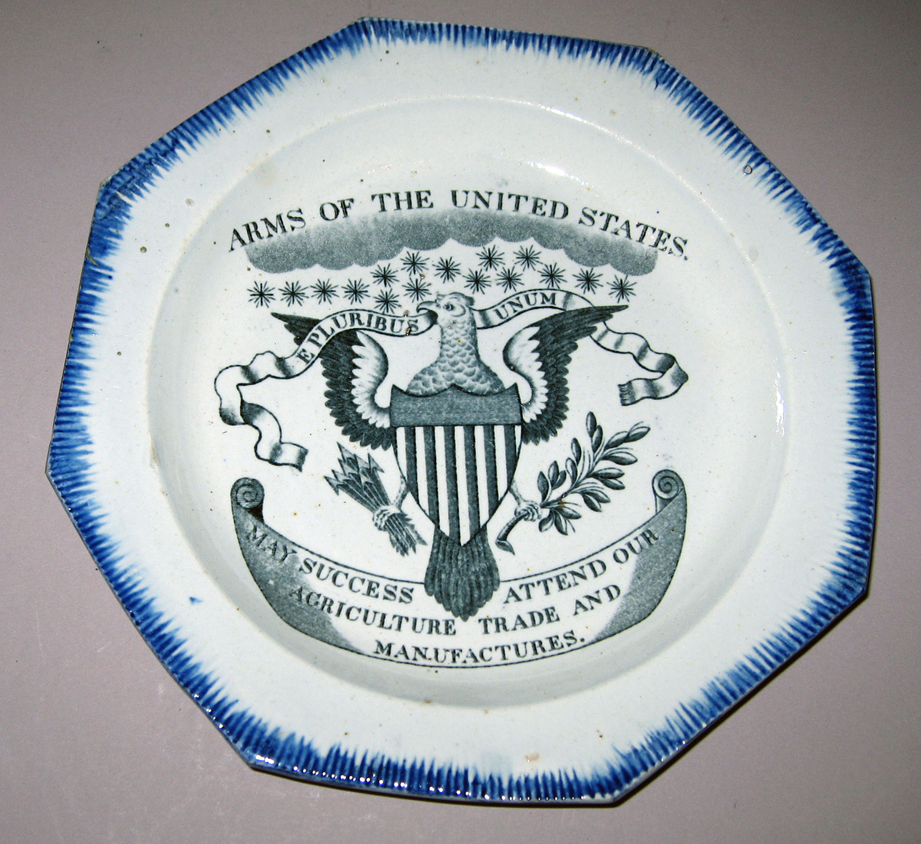 1964.1893 Pearlware plate