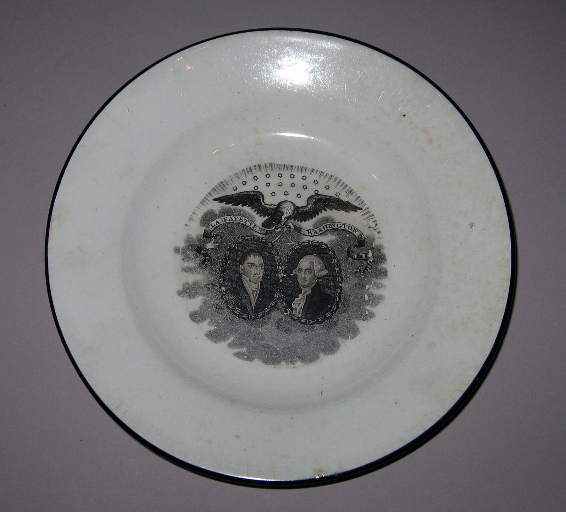 1964.1887 Pearlware plate