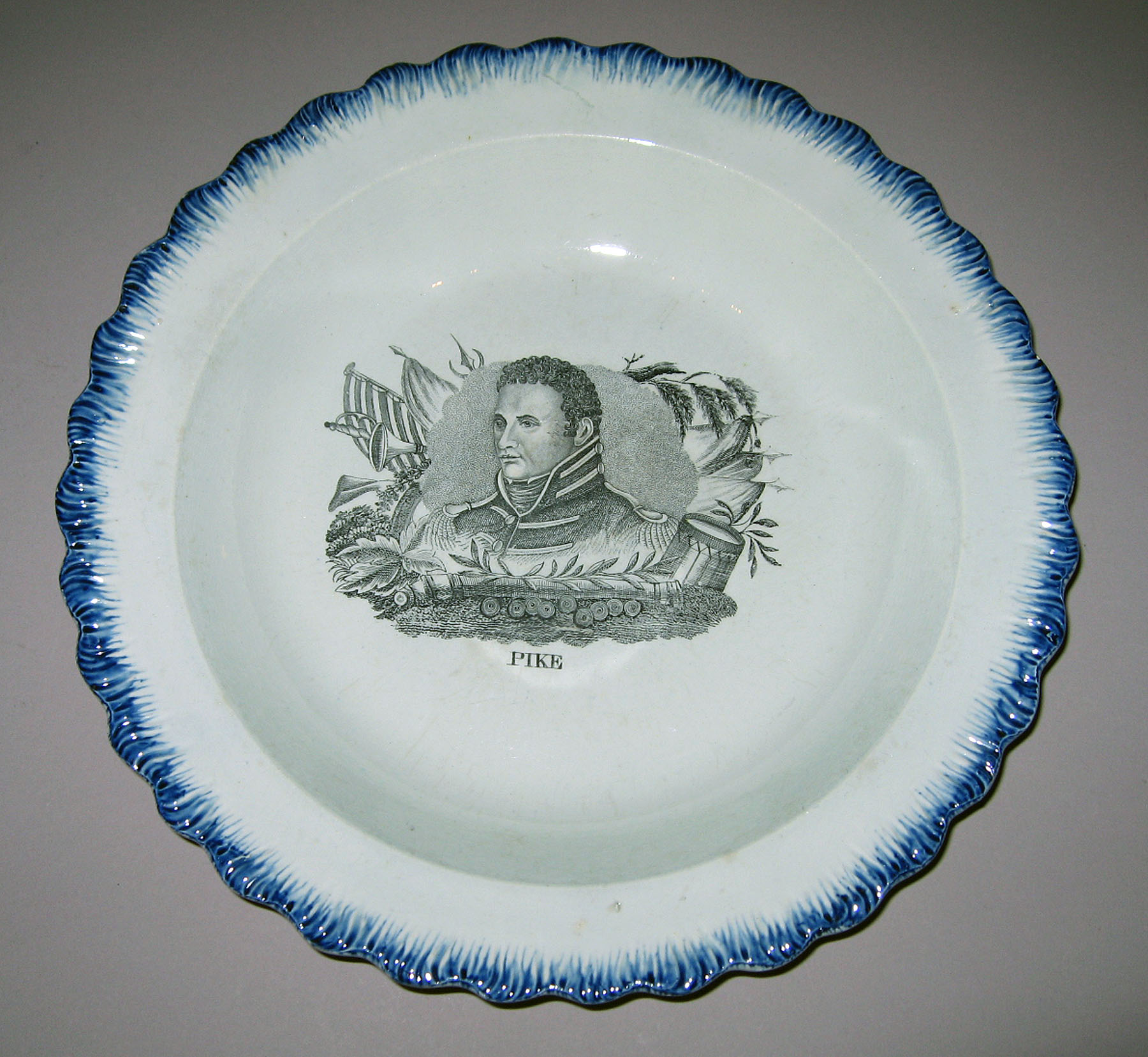 1964.1876 Davenport pearlware plate