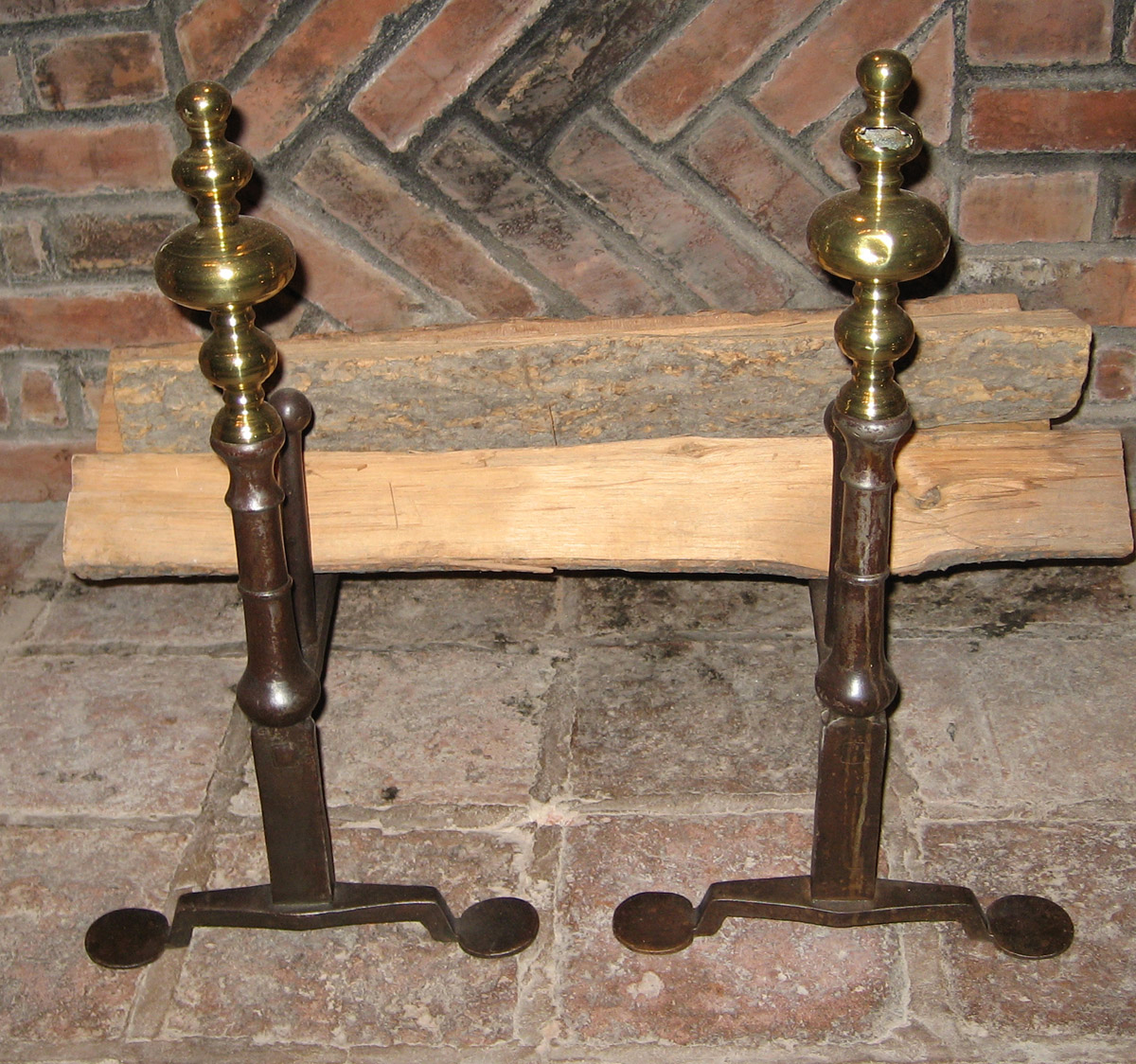 1951.0076.001 and .002 Andirons