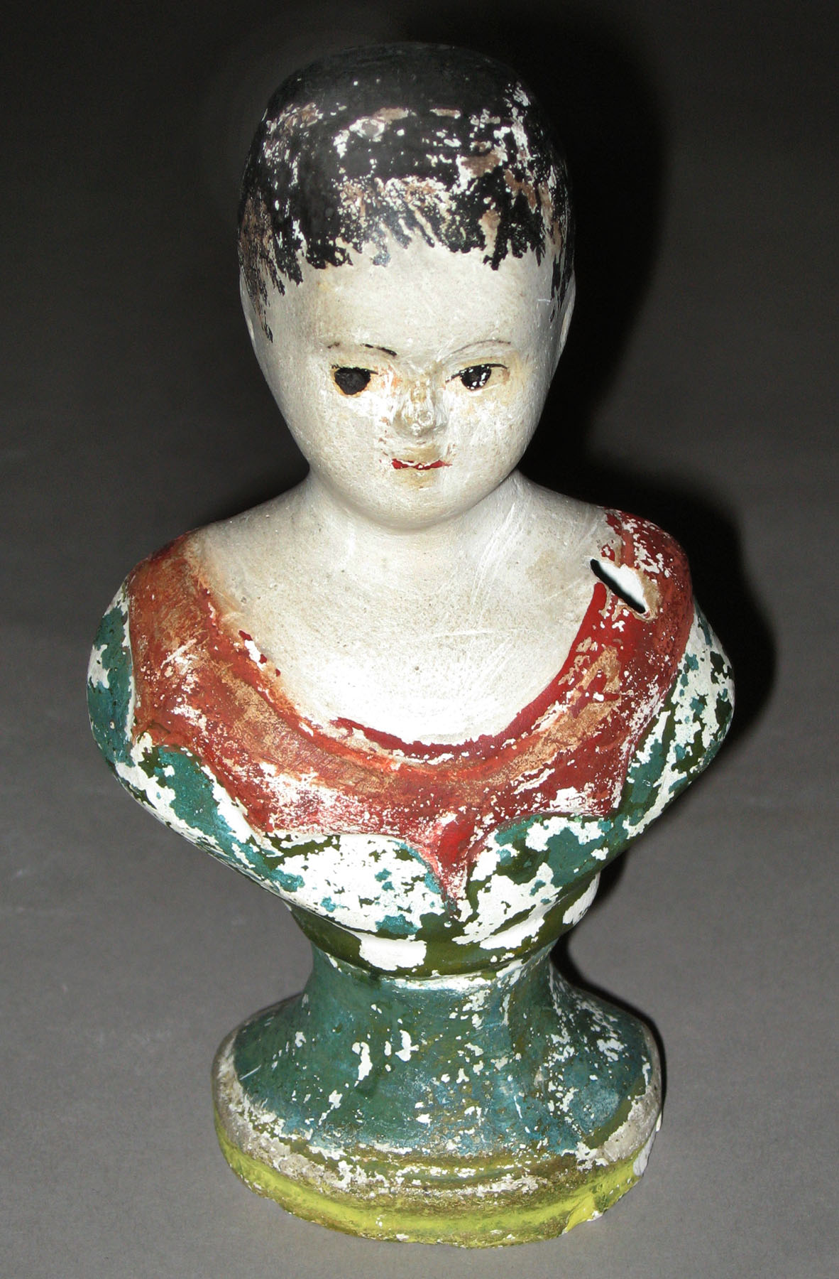 1964.1696 Chalkware bust (woman)