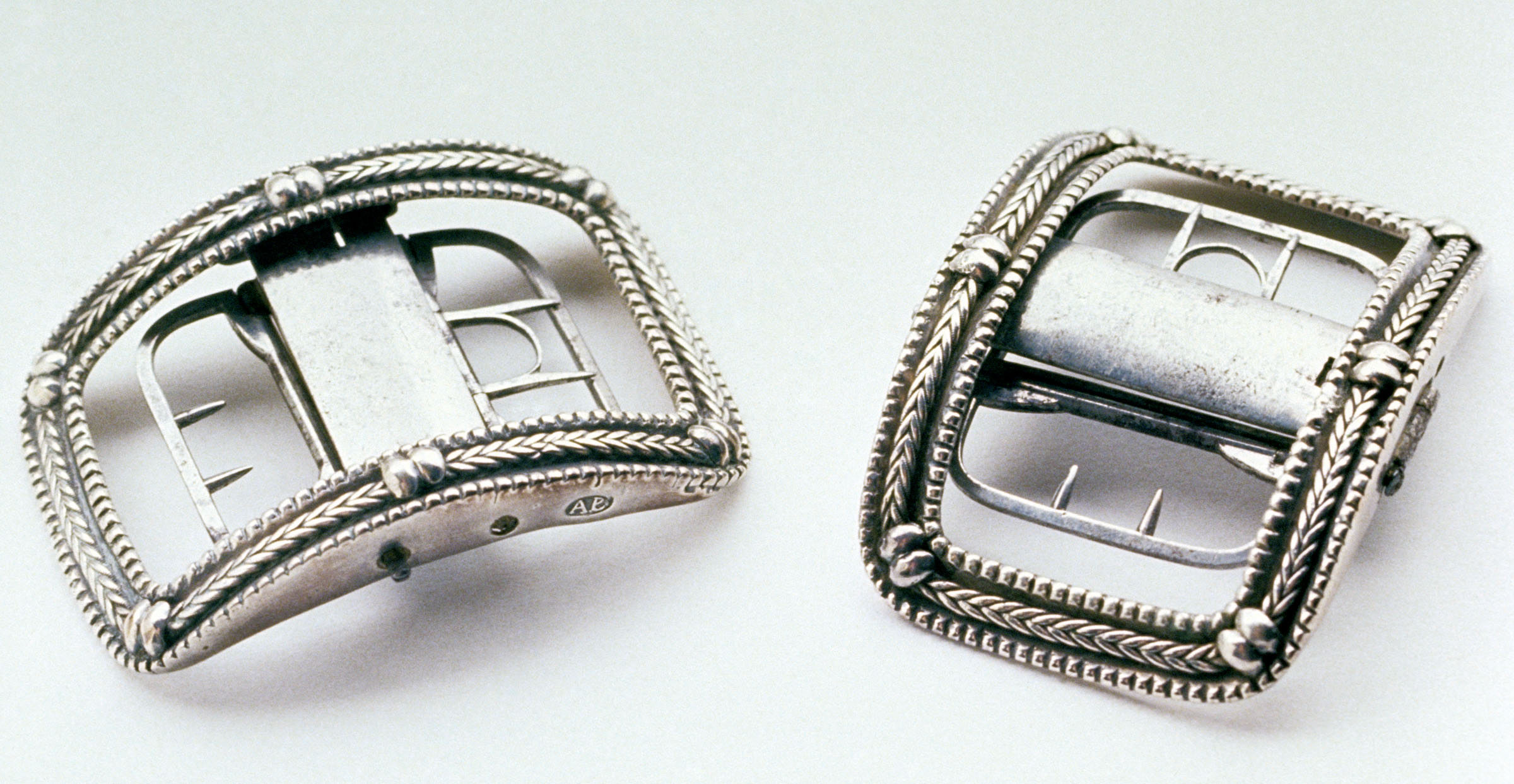 1977.0169.001, 1977.0169.002 Buckle, Shoe Buckle, view 1