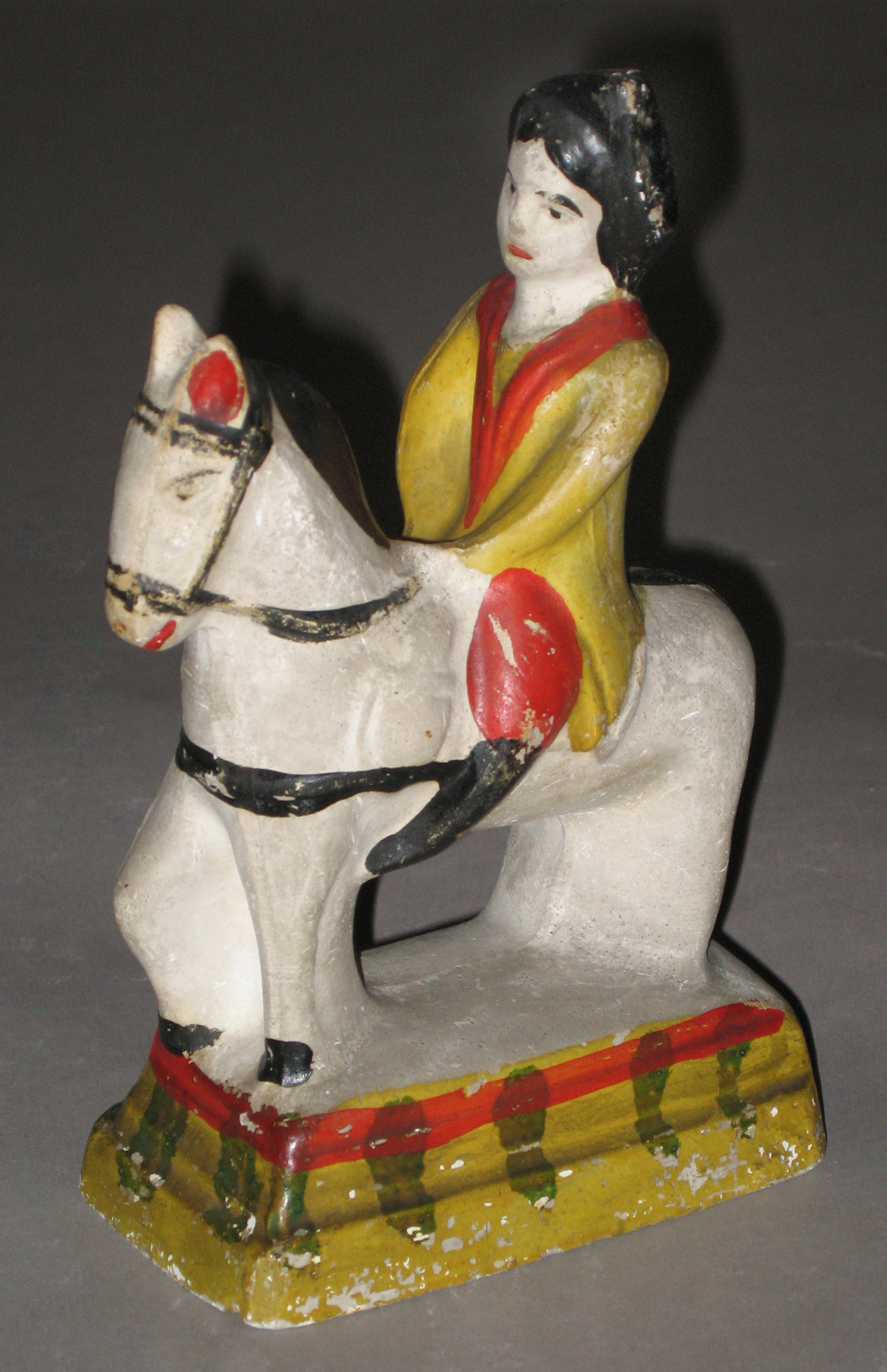 1964.1666 Chalkware horse and rider