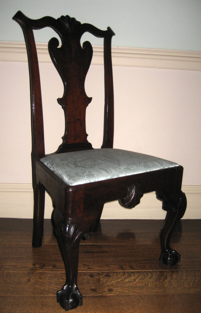 1958.1773 Chair with unnumbered slip seat view 1
