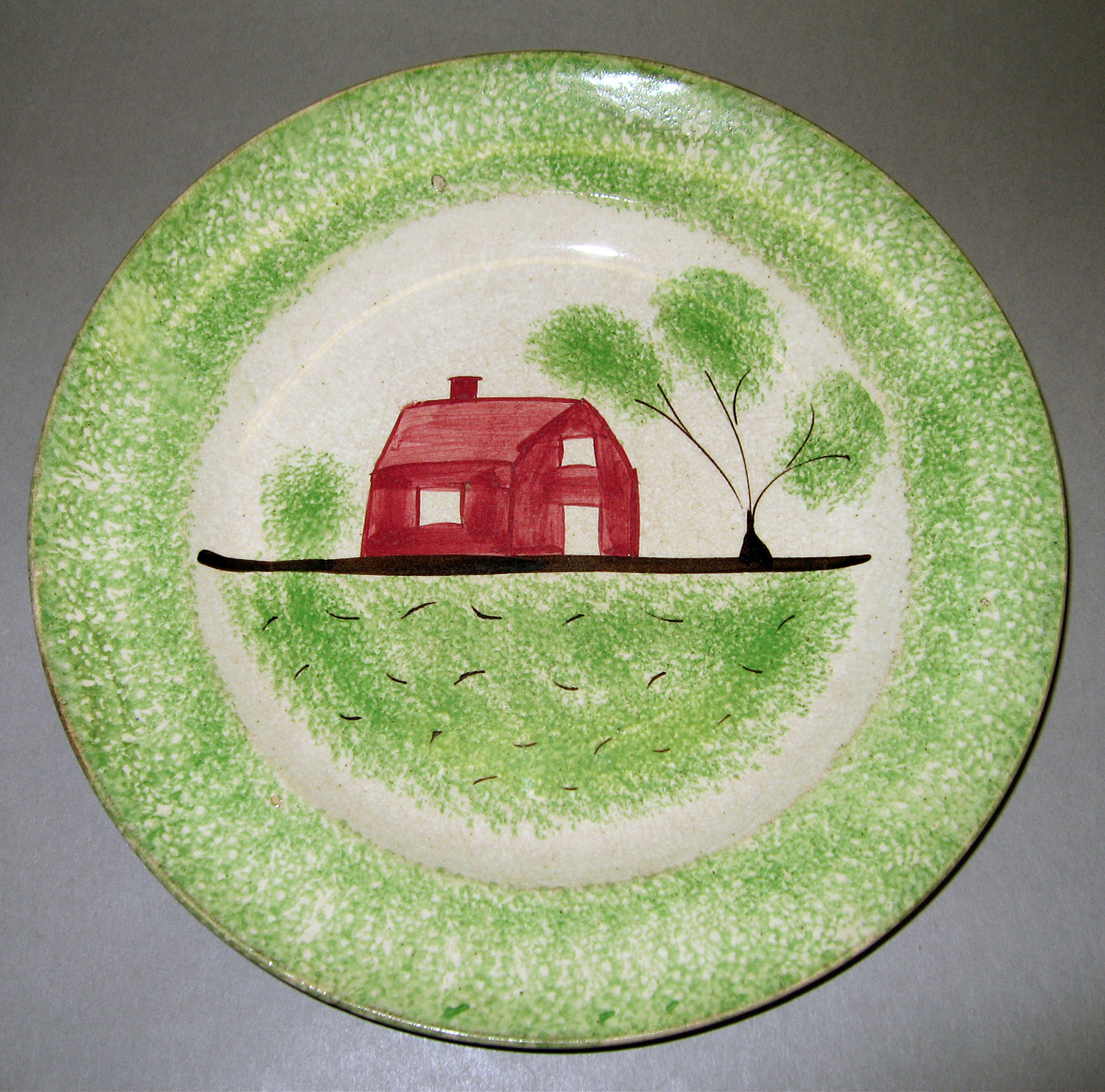 1965.0783.004 Spatterware plate