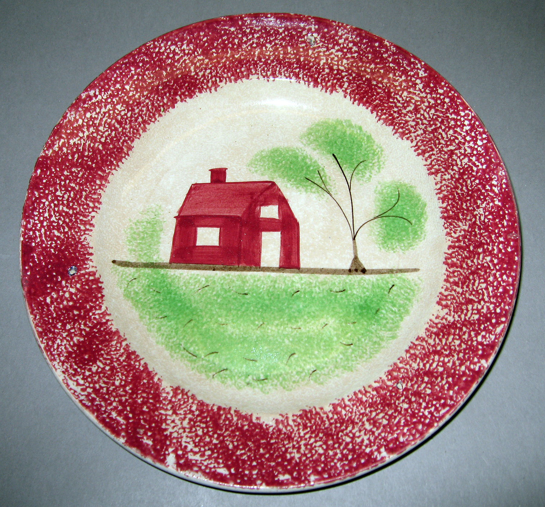 1965.0776.004 Spatterware plate
